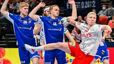 Balonmano - Campeonato de Europa masculino. Ronda principal: Dinamarca - Islandia