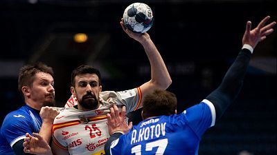Balonmano - Campeonato de Europa masculino. Ronda principal: Rusia - España