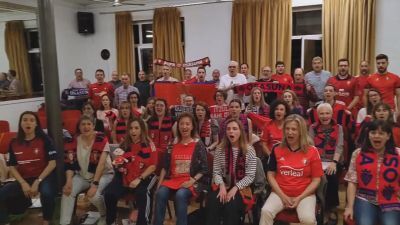 El Orfeón pamplonés canta 'O Fortuna' para animar a Osasuna