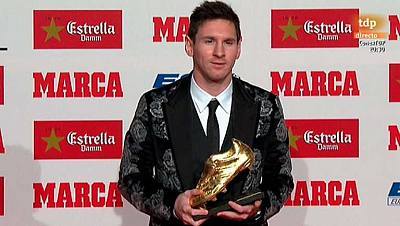 Entrega de la Bota de Oro a Leo Messi