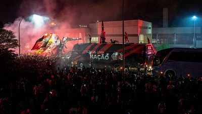 La impresionante despedida de los aficionados del Flamengo antes del Mundial de Clubes