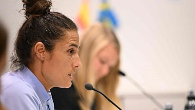 Rueda de prensa Montse Tomé seleccionadora nacional absoluta femenina y las jugadoras Alexia Putellas e Irene Paredes