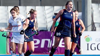 Hockey Hierba - Torneo Preolímpico Femenino. 2ª Semifinal: Bélgica - Gran Bretaña