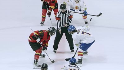Hockey hielo - Campeonato del Mundo Femenino. División II Grupo A: España - Bélgica
