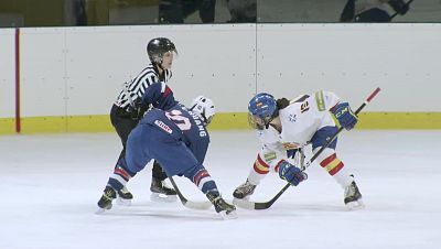 Hockey hielo - Campeonato del Mundo Femenino. División II Grupo A: Taipei - España