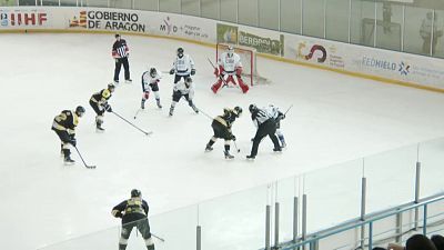 Hockey hielo - Copa del Rey. 1ª Semifinal: CG Puigcerdà - Kosner CH Huarte