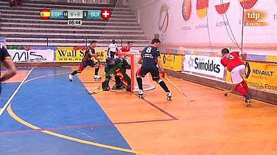 Hockey patines - Campeonato de Europa: España-Suiza