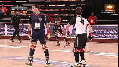 Hockey patines - Campeonato del Mundo. 1ª fase. Austria - España