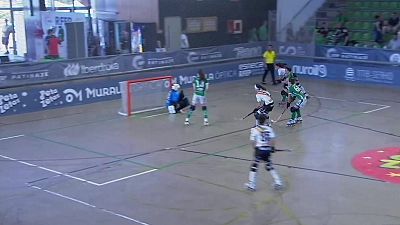 Hockey Patines - Copa de La Reina. 1ª Semifinal: CP Esneca Fraga - Cerdanyola CH