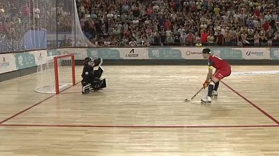 Hockey patines - World Skates Games. Campeonato del Mundo masculino: Argentina - España