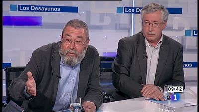 de TVE - Cándido Méndez y Ignacio Martínez Toxo