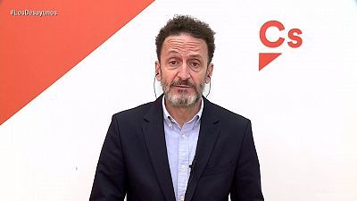 de TVE - Edmundo Bal, portavoz adjunto de Ciudadanos, y María Eugenia Rodríguez Palop, eurodiputada de Podemos