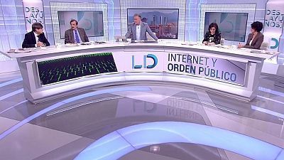 de TVE - Gabriel Rufián, Iván Espinosa de los Monteros, Alberto Garzón y José Manuel Villegas