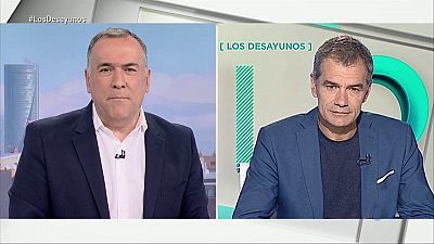 de TVE - Laura Duarte, candidata de PACMA a la presidencia del Gobierno y Toni Cantó, candidato de Ciudadanos a la presidencia de la Generalitat valenciana