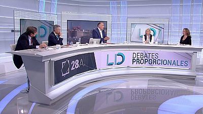 de TVE - Sergio Sayas, Ana Oramas, Bel Pozueta, Isidro Martínez Oblanca, Pedro Quevedo y Joan Baldoví