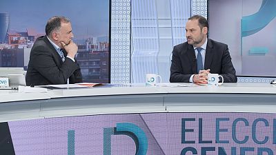 de TVE - Teodoro García Egea, secretario general del PP; y José Luis Ábalos, secretario de Organización del PSOE