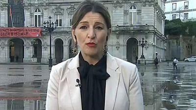 de TVE - Yolanda Díaz, portavoz de En Marea en el Congreso, y Toni Roldán, portavoz de Economía de Ciudadanos