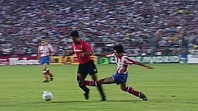 Fútbol - Copa del Rey 1991. Atlético de Madrid - Real Mallorca