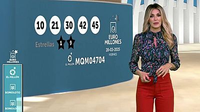Sorteo de la Bonoloto y Euromillones del 28/03/2025