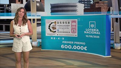 Sorteo de la Lotería Nacional del 16/08/2025