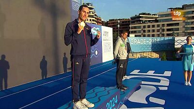 artística - Campeonato de Europa. Entrega de medallas Final solo técnico masculino