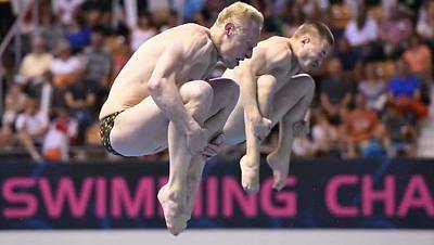 Campeonato de Europa. Saltos final 3m sincronizados masculino