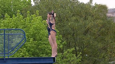 Saltos - Campeonato de Europa. Final 10m sincro femenino