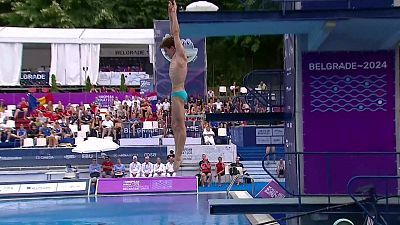 Saltos - Campeonato de Europa. Final 1m masculino