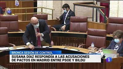 El portavoz de VOX abandonaba el pleno del Parlamento de Andalucía