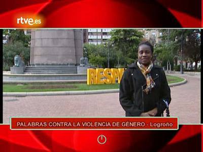 Palabras contra la violencia de género en Logroño