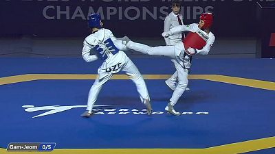 Taekwondo - Campeonato del Mundo. Semifinales y finales: M-74 kg / W-62 kg