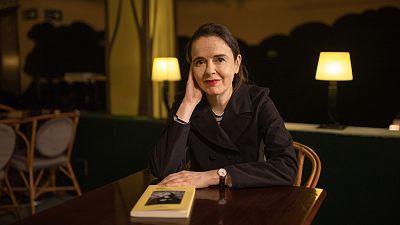 Amélie Nothomb y Alejandra Parejo