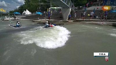 Piraguismo. Campeonato de Europa Slalom. Finales equipos canoa (F)