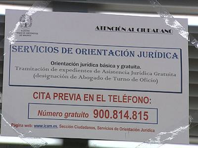 La crisis ha hecho que en España el turno de oficio haya asumido 400 mil casos más al año