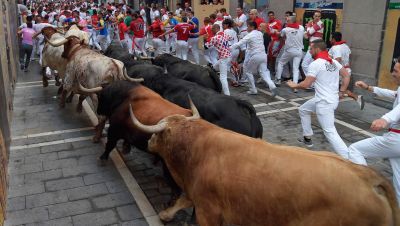 Cuarto encierro veloz y limpio con toros de Fuente Ymbro