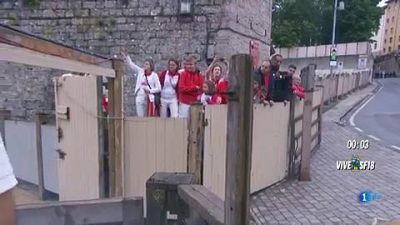 Primer encierro de San Fermín 2018: rápido y con dos toros descolgados