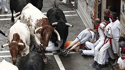 Primer encierro de San Fermín 2019: rápido y accidentado