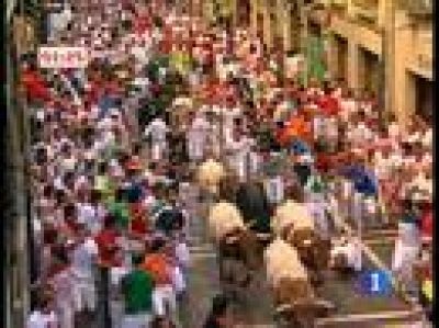 Segundo encierro, San Fermín 2009.