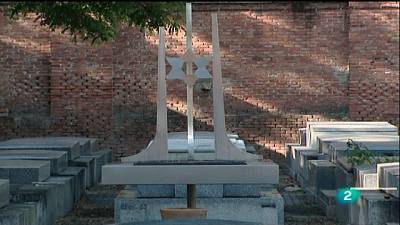 Cementerio judío, acompañando un alma.