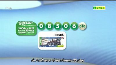 Sorteo ONCE - 13/02/21