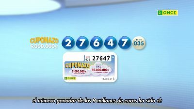 Sorteo ONCE - 13/08/21