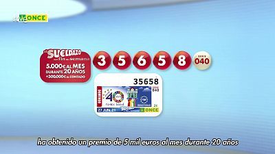 Sorteo ONCE - 27/06/21