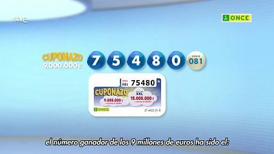 Sorteo ONCE - 27/08/21