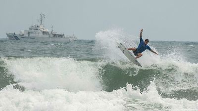 Romero emociona en el séptimo día del Mundial de Surf de Miyazaki