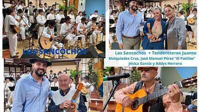 10/12/2023 con Los Sancochos y los Tendereteros de Juanse con los solistas, Melquíades Cruz, Jésica García, Addys Herrera y José Manuel Pérez 