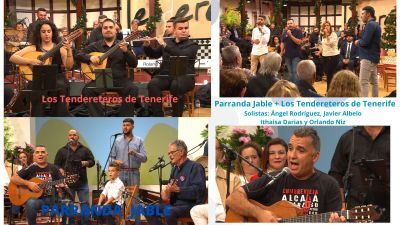 24/12/2023 Parranda Jable y los Tendereteros de Tenerife con solistas en un especial de Navidad en Tenderete.