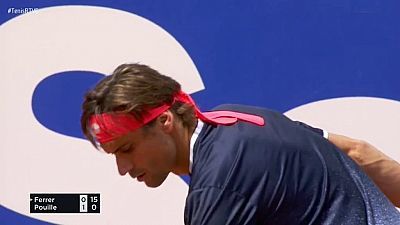 ATP 500 'Trofeo Conde de Godó': David Ferrer - Lucas Poulille