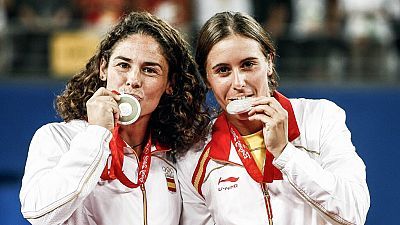 Anabel Medina y Virginia Ruano ganan la medalla de plata en los Juegos Olímpicos de Pekín '08 en dobles de tenis