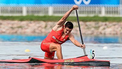 David Cal gana la medalla de plata en los Juegos Olímpicos de Pekín '08 en piragüismo C-1 500 m
