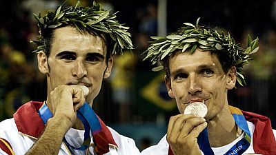 Javier Bosma y Pablo Herrera ganan la medalla de plata en los Juegos Olímpicos de Atenas 2004